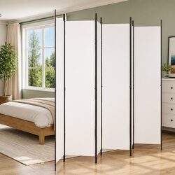 Practical 6-Panel Room Divider for Multiple Home Uses