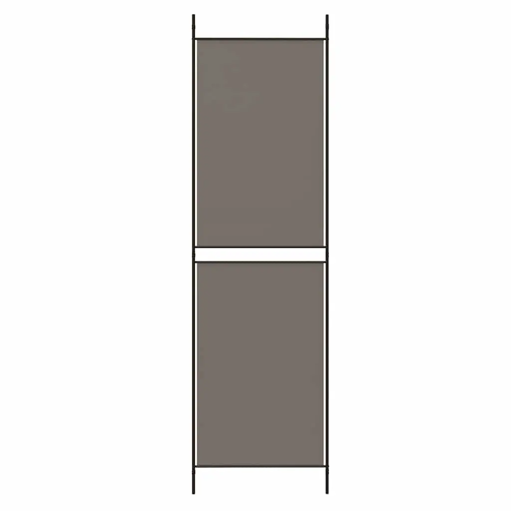 5 Panel Folding Fabric Room Divider Anthracite Privacy Screen 250x220cm