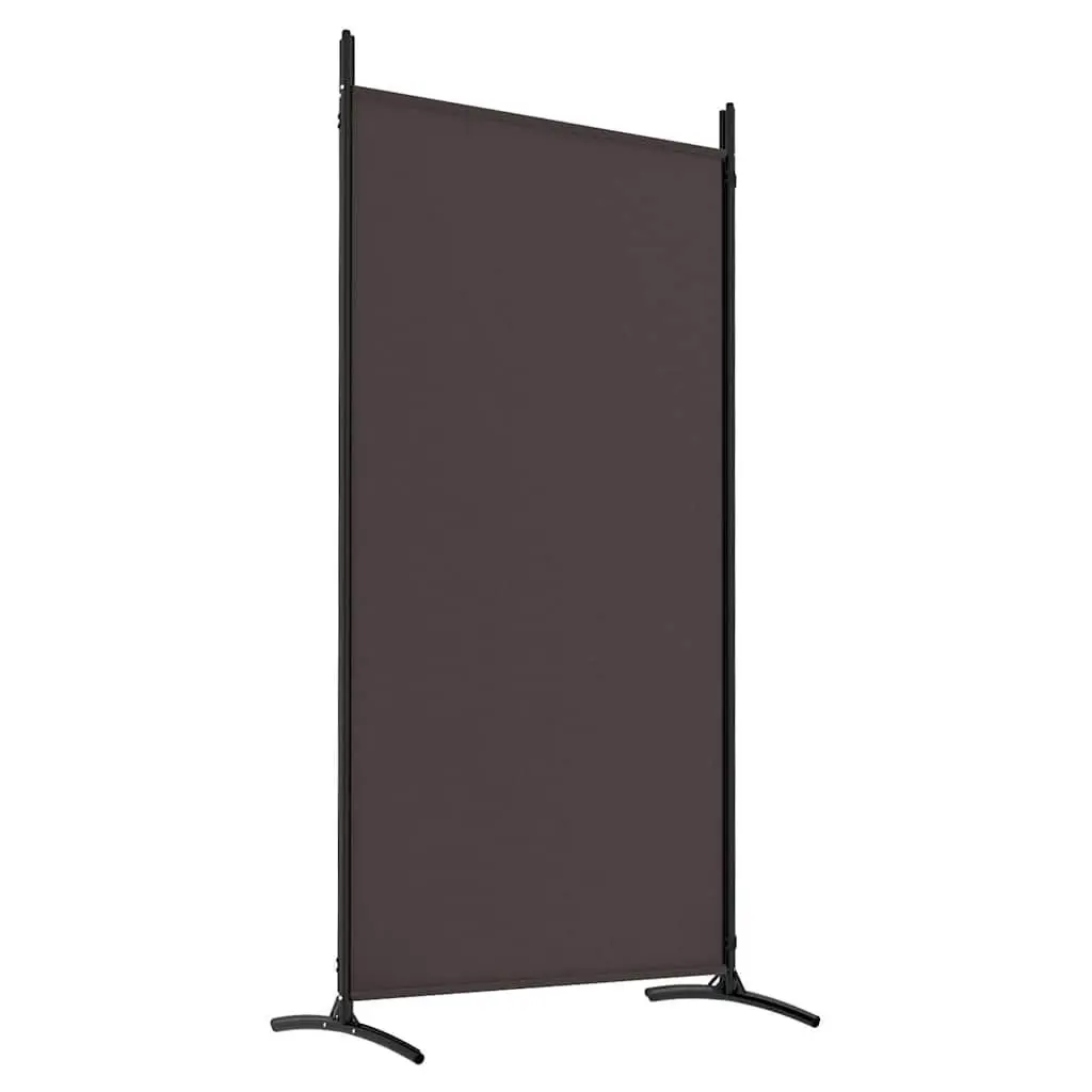 4-Panel Room Divider Foldable Fabric 346x180 cm Brown Privacy Screen