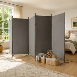 Practical 5-Panel Room Divider for Everyday Use