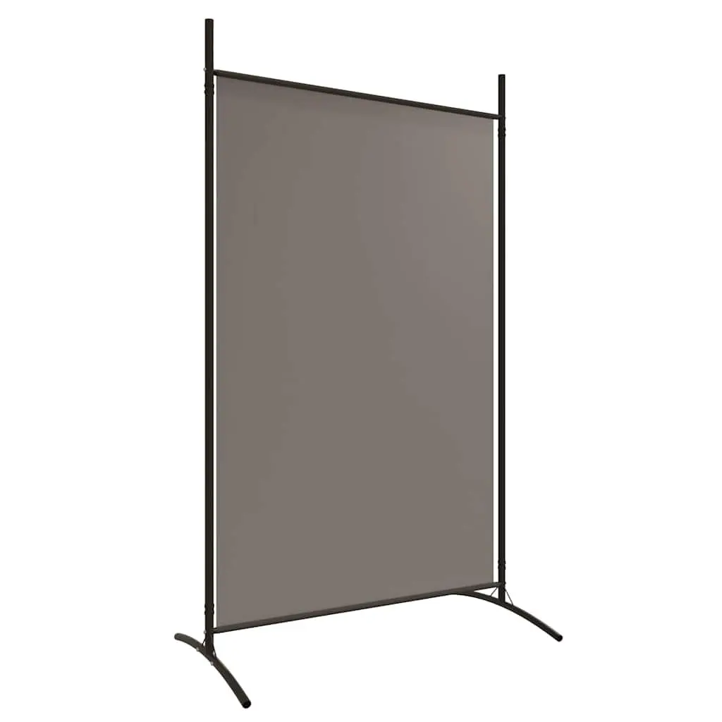 5-Panel Room Divider Fabric Foldable Anthracite 433 x 180 cm