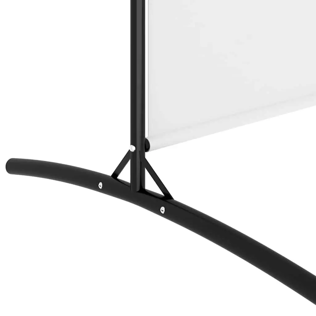 6 Panel Privacy Partition Screen Fabric Foldable White Room Divider