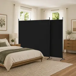 Practical 3-Panel Room Divider for Home Use