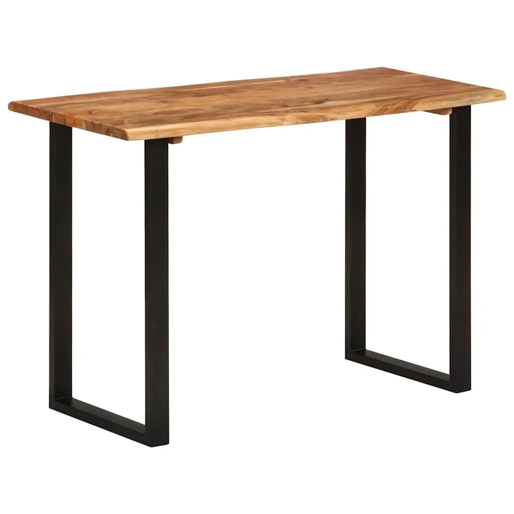 Solid Wood Acacia Dining Table 110x50x76cm Natural Brown Kitchen Room Furniture