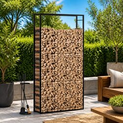 Versatile Firewood Rack for Home Use