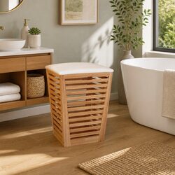 Practical Bathroom Storage Stool for Everyday Use
