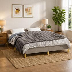 Grey Weighted Blanket 120x180 cm for Cozy Comfort