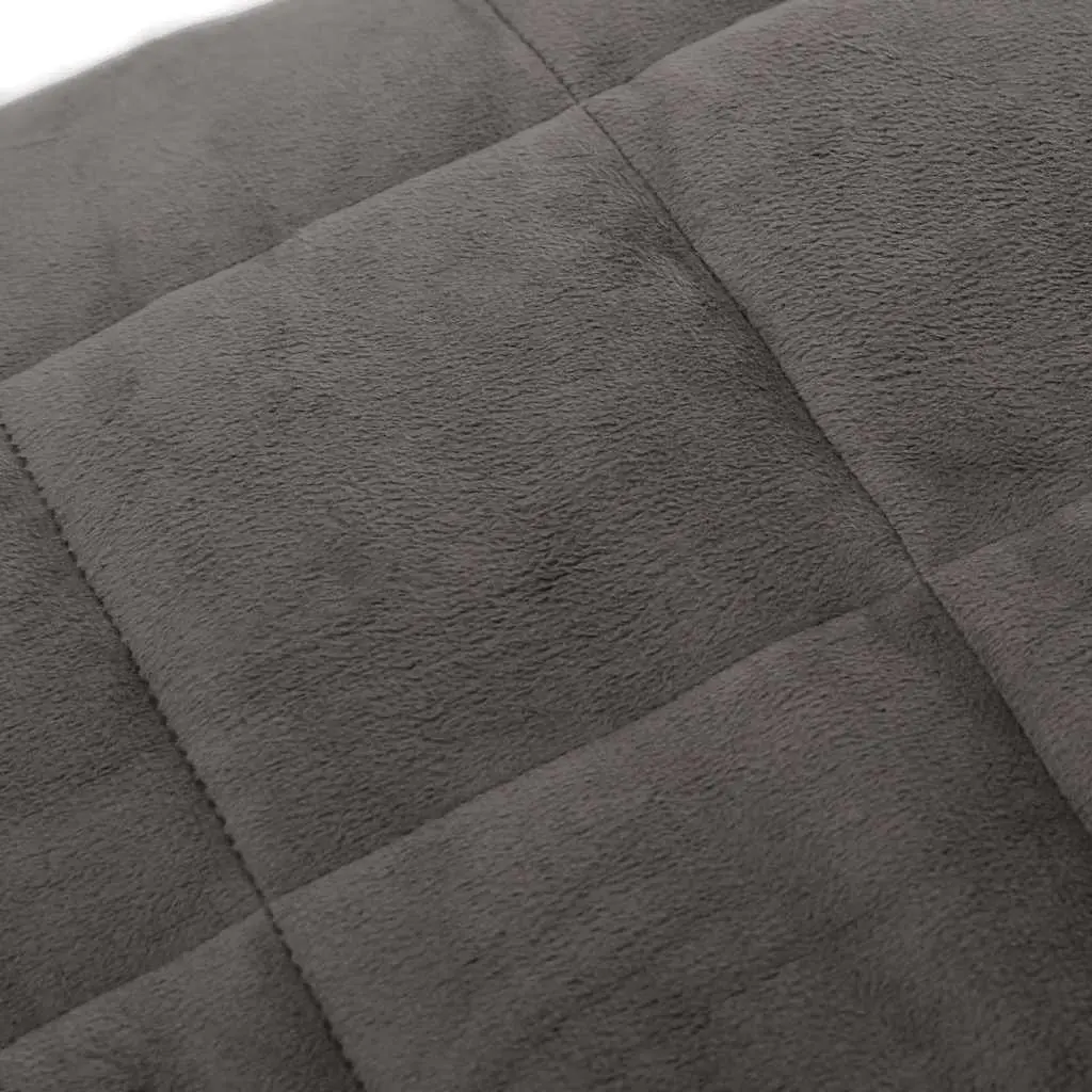 Weighted Blanket 120x180cm Grey 9kg Soft Breathable Fabric Even Pressure Distribution