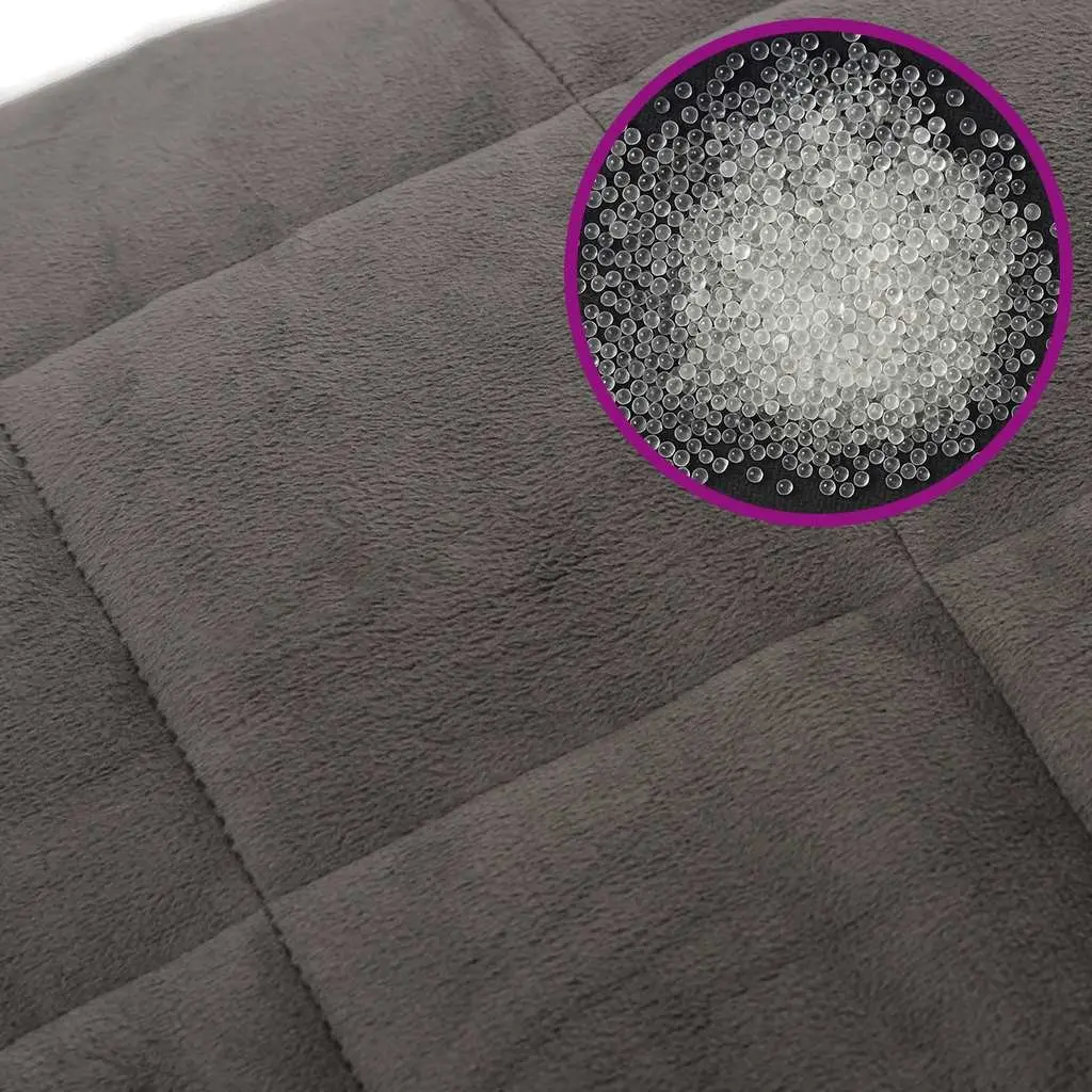 Grey Weighted Blanket for Home Comfort 150x200 cm