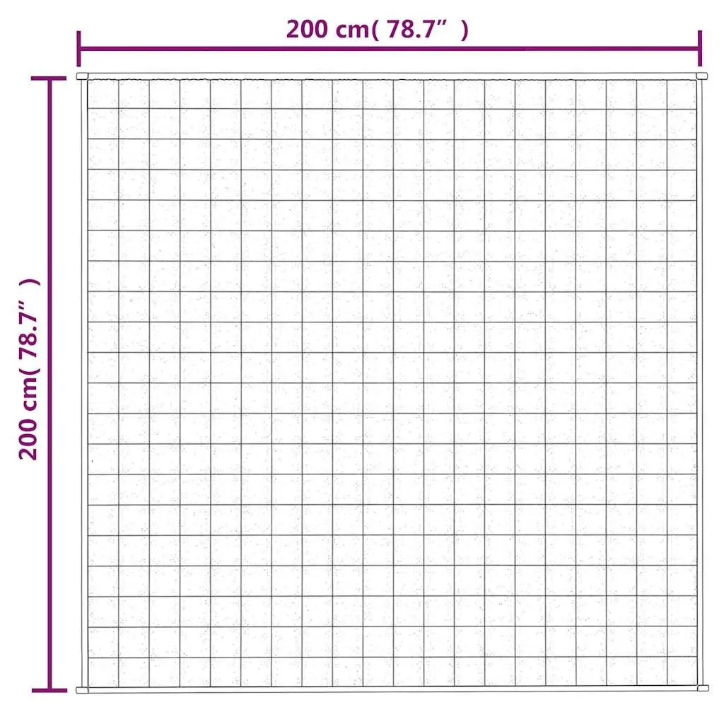 Weighted Blanket Soft Polyester 200x200 cm Grey 13 kg