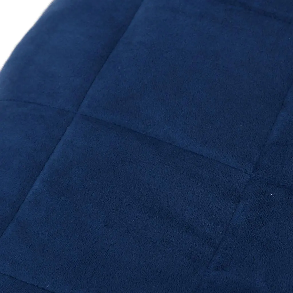 Weighted Blanket Breathable Fabric 120x180 cm 5 kg Blue Sleep Aid