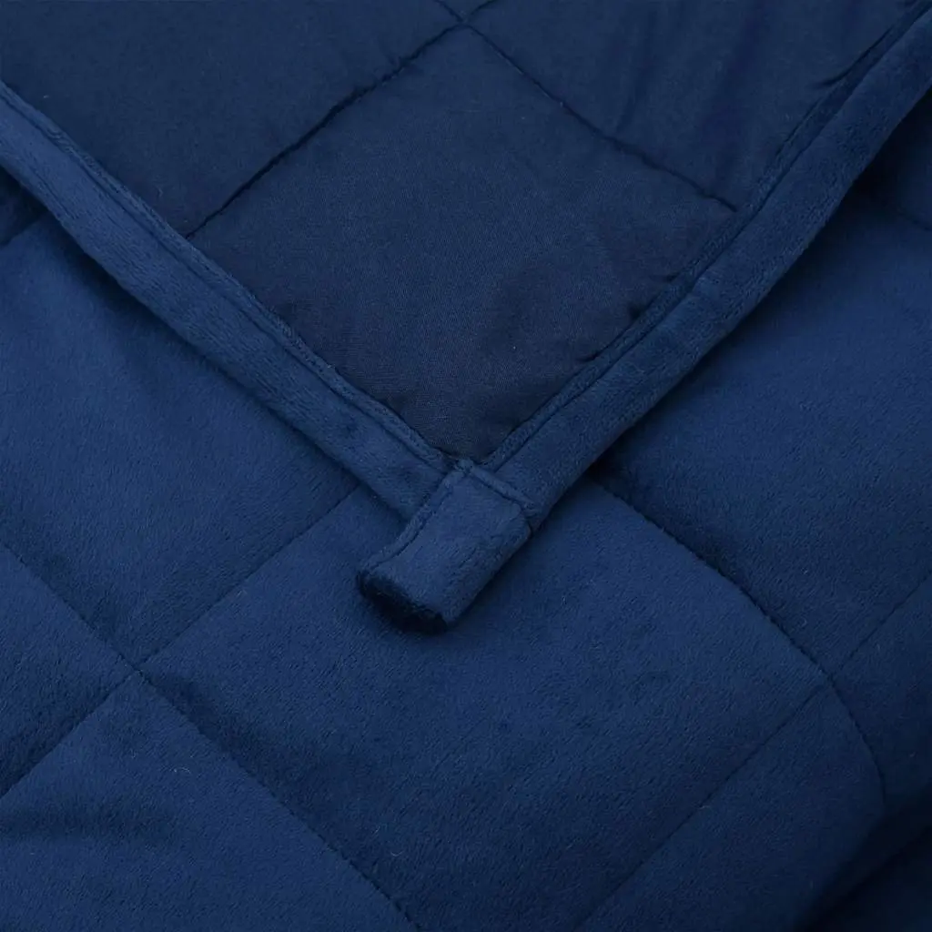 Weighted Blanket 150x200cm Blue 7kg Breathable Fabric Pressure Relief Sleeping Aid