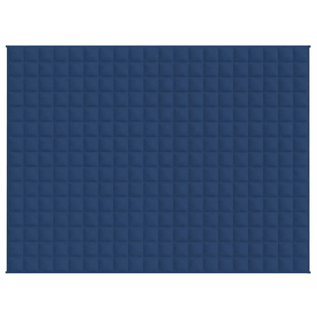 Weighted Blanket Soft Fabric 150x200cm Blue 11kg Pressure Relief