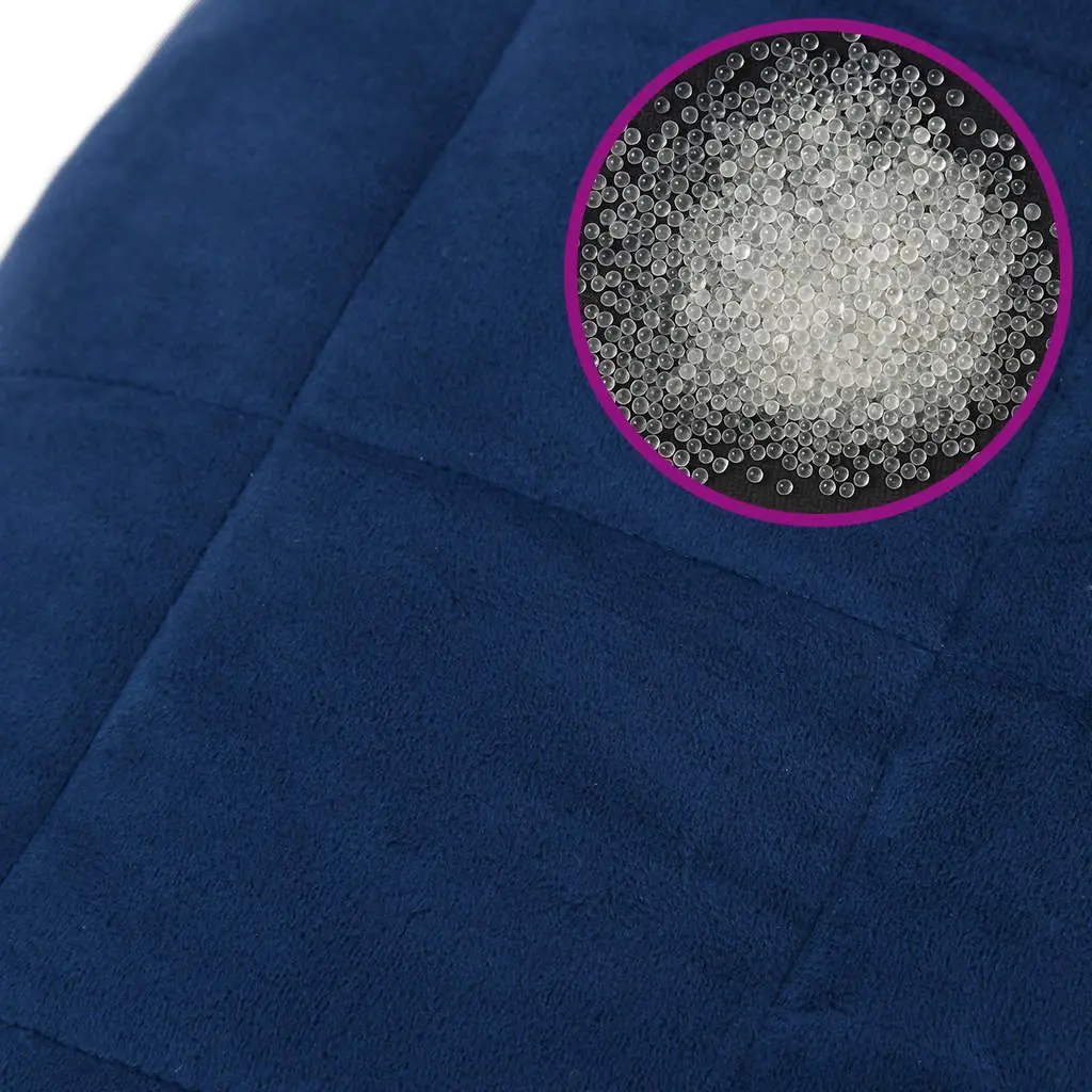 Weighted Blanket Blue 155x220 cm 11 kg Heavy Blanket
