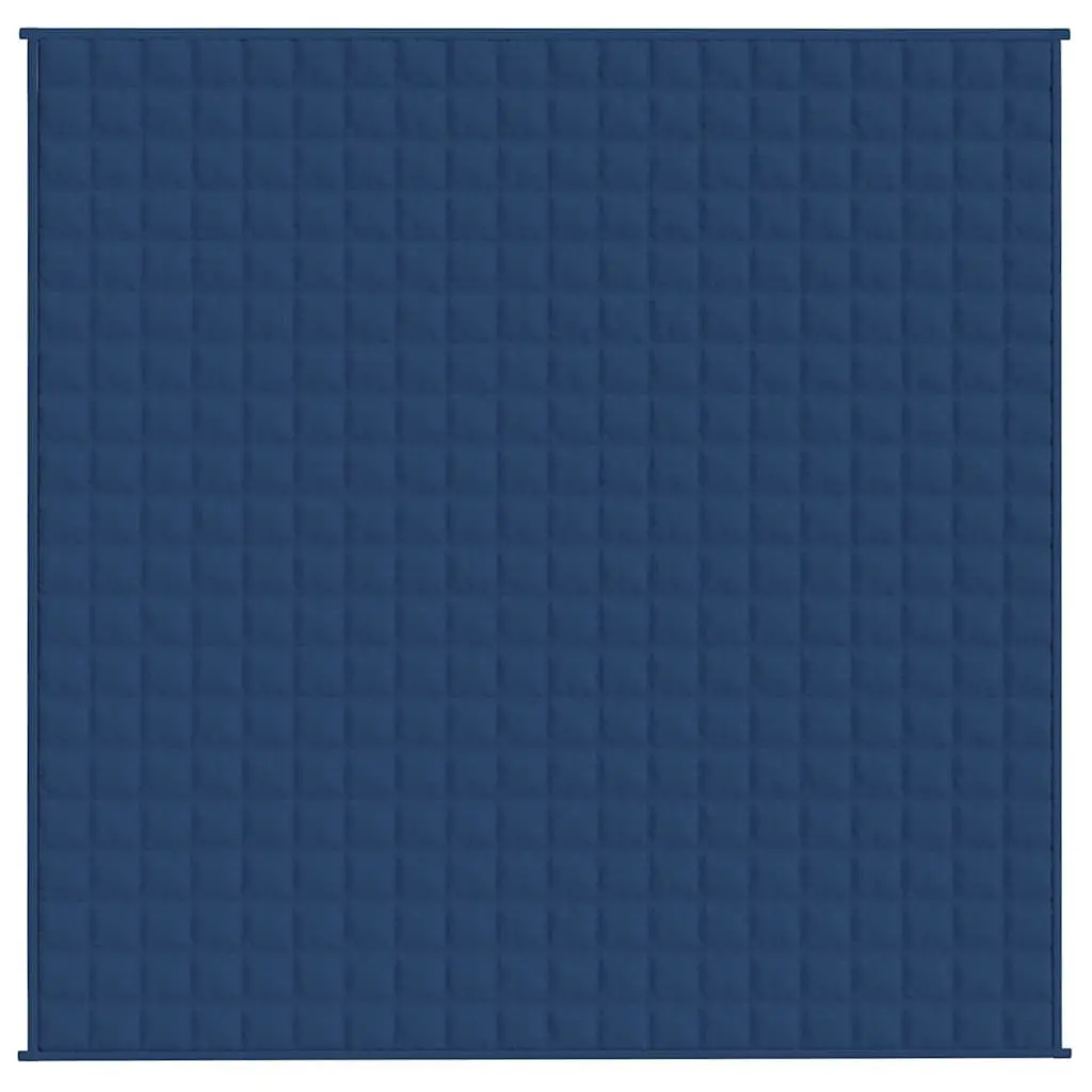 Weighted Blanket 200x200cm Blue 9kg Breathable Fabric for Sleep Comfort