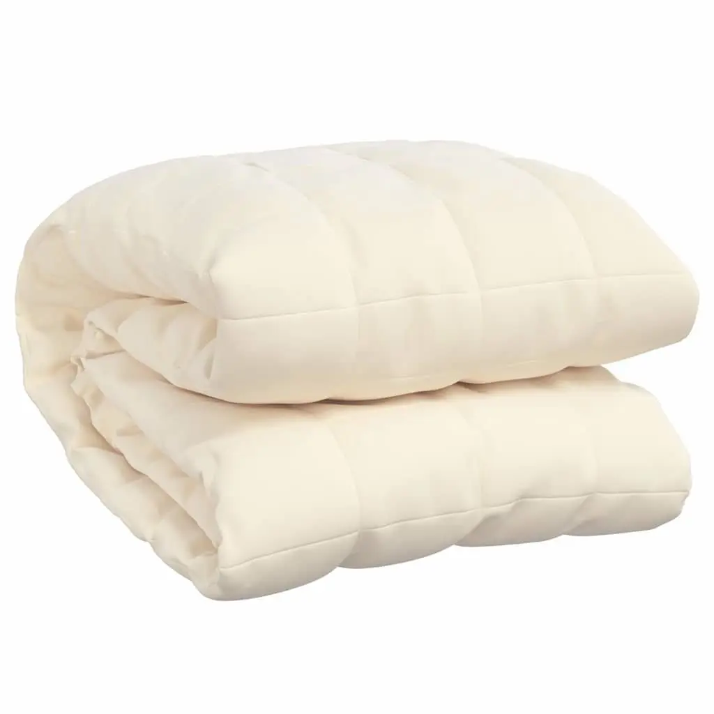 Weighted Blanket Polyester 200x200 cm Cream 9kg