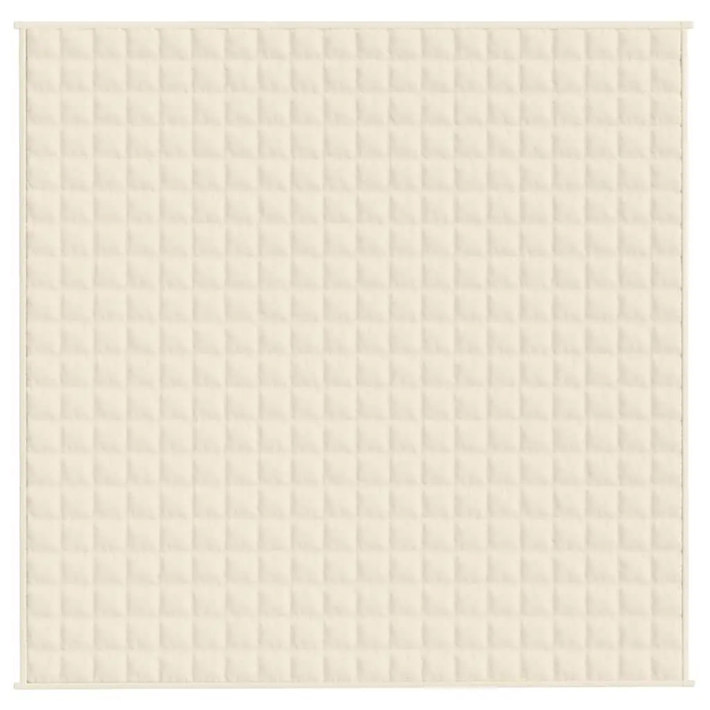 Weighted Blanket Polyester 200x200 cm Cream 9kg
