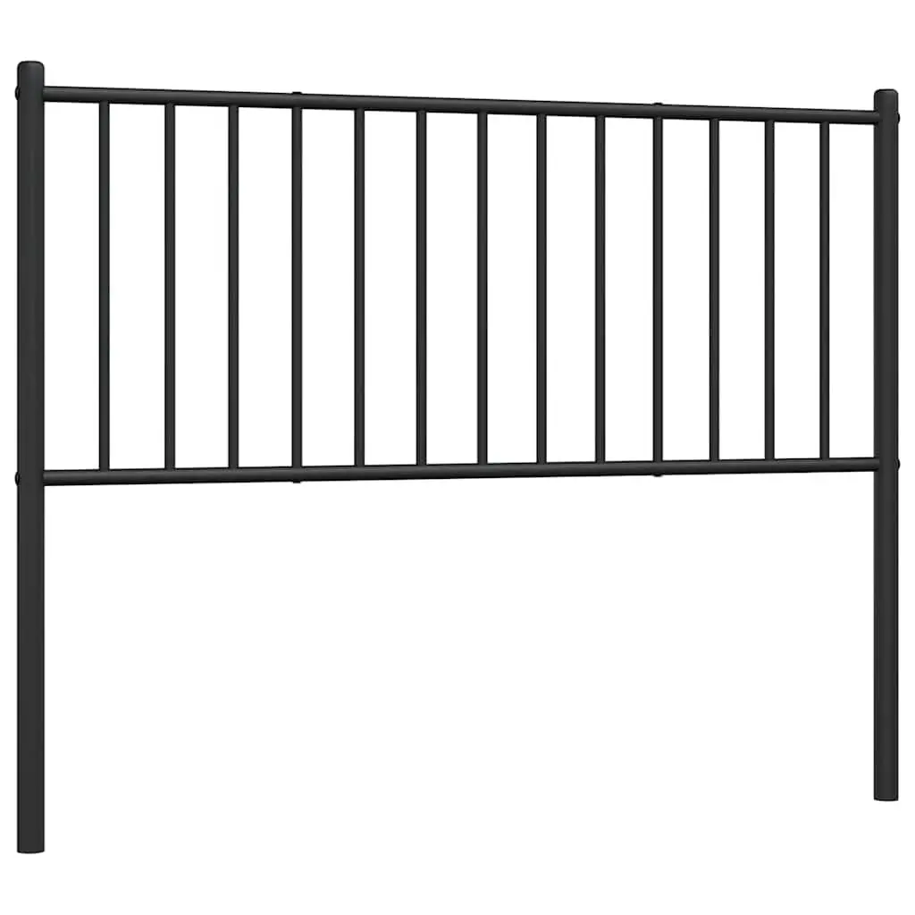 Metal Headboard Powder Coated Steel Frame Black 107cm Sturdy Construction для Bed