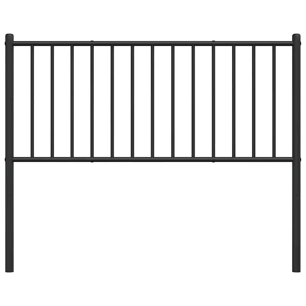 Metal Headboard Powder Coated Steel Frame Black 107cm Sturdy Construction для Bed