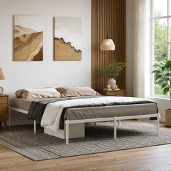 Practical Metal Bed Frame 150x200 cm for Your Bedroom