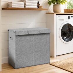 Practical Grey Laundry Hamper for Your Home