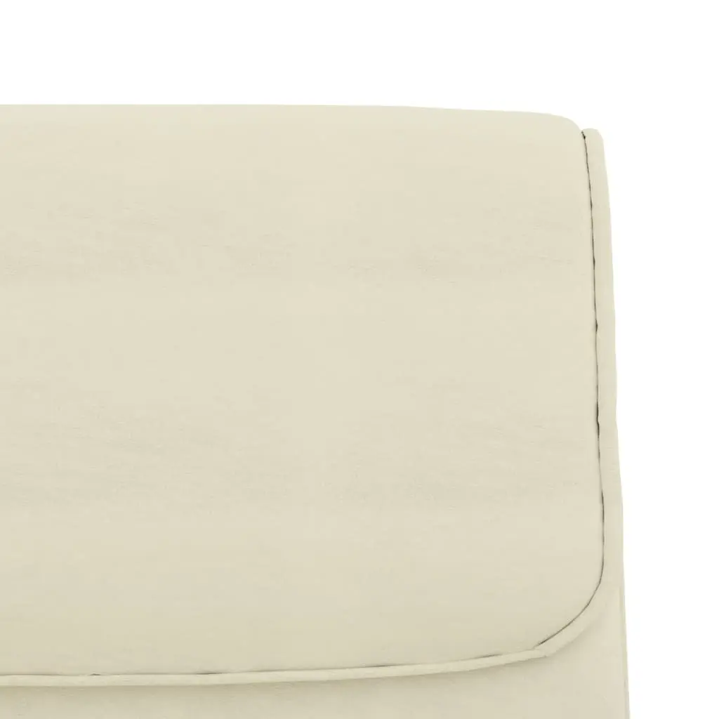 Faux Leather Bench Upholstered Seating 100 x 64 x 80 cm Cream