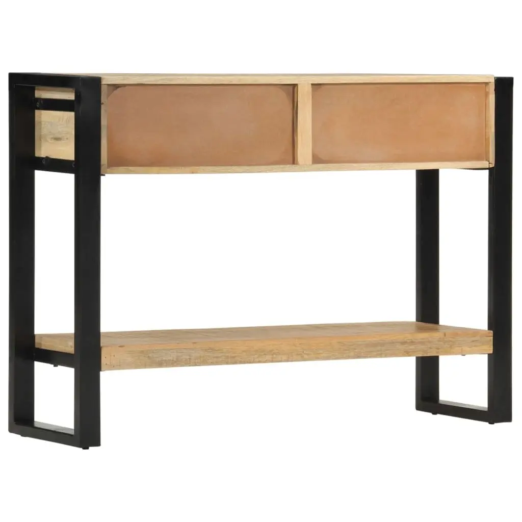 Console Table Solid Mango Wood 110x30x76cm Brown with 2 Drawers and 1 Shelf