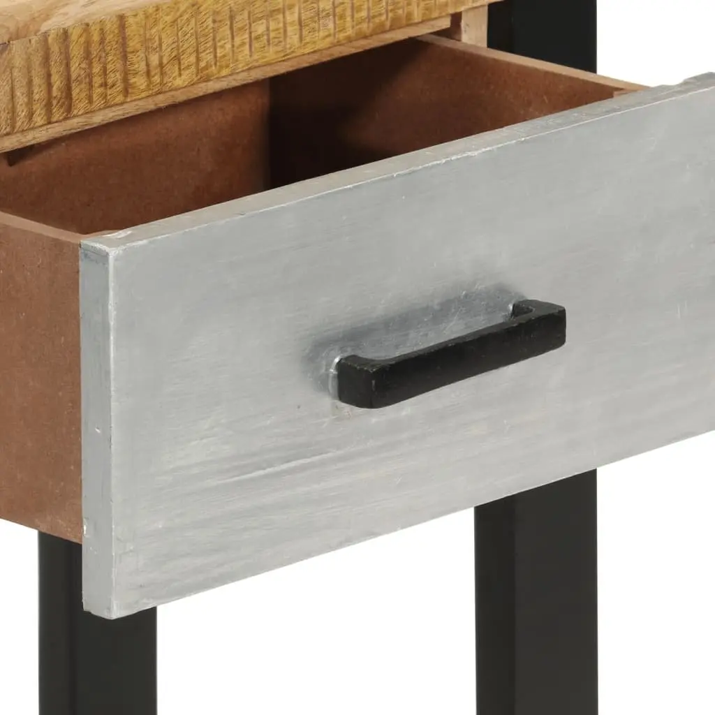 Console Table Solid Mango Wood 110x30x76cm Brown with 2 Drawers and 1 Shelf