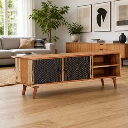 Functional Solid Acacia TV Cabinet for Your Home