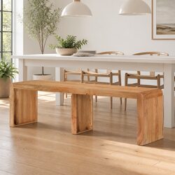 Practical Wooden Bench for Dining and Hallway Use