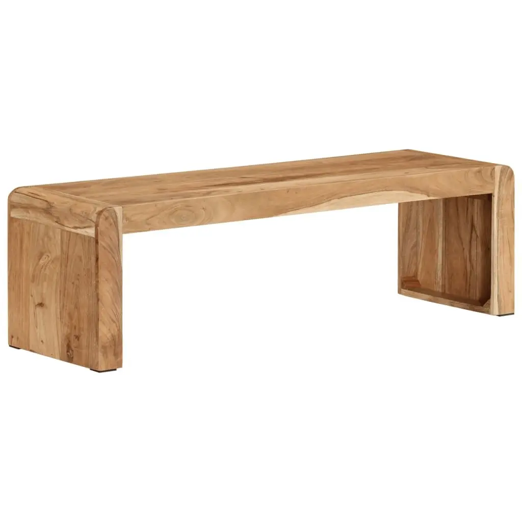 TV Stand Rustic Style Solid Acacia Wood 110x33x33 cm Brown Living Room Media Unit