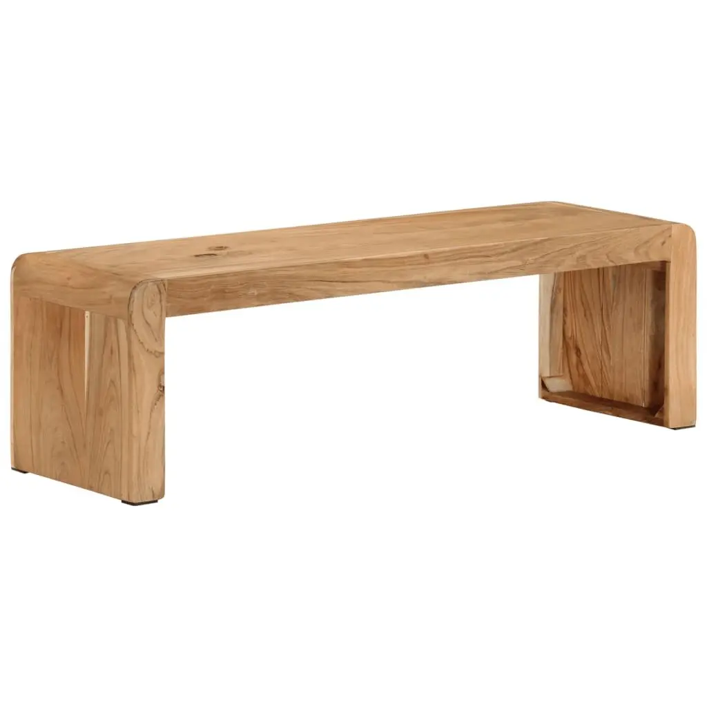 TV Stand Rustic Style Solid Acacia Wood 110x33x33 cm Brown Living Room Media Unit