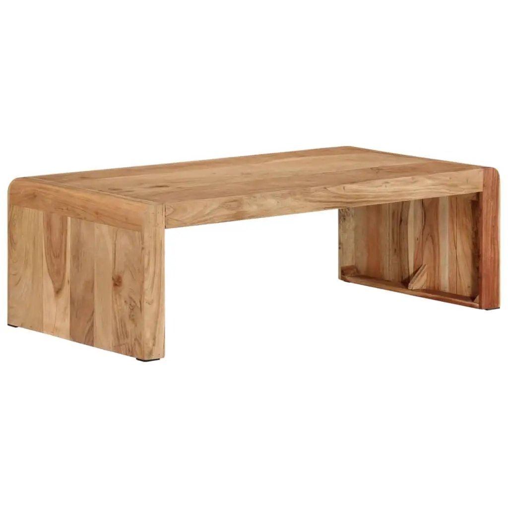 Coffee Table 110x55x35 cm Solid Acacia Wood Brown Farmhouse Living Room Accent