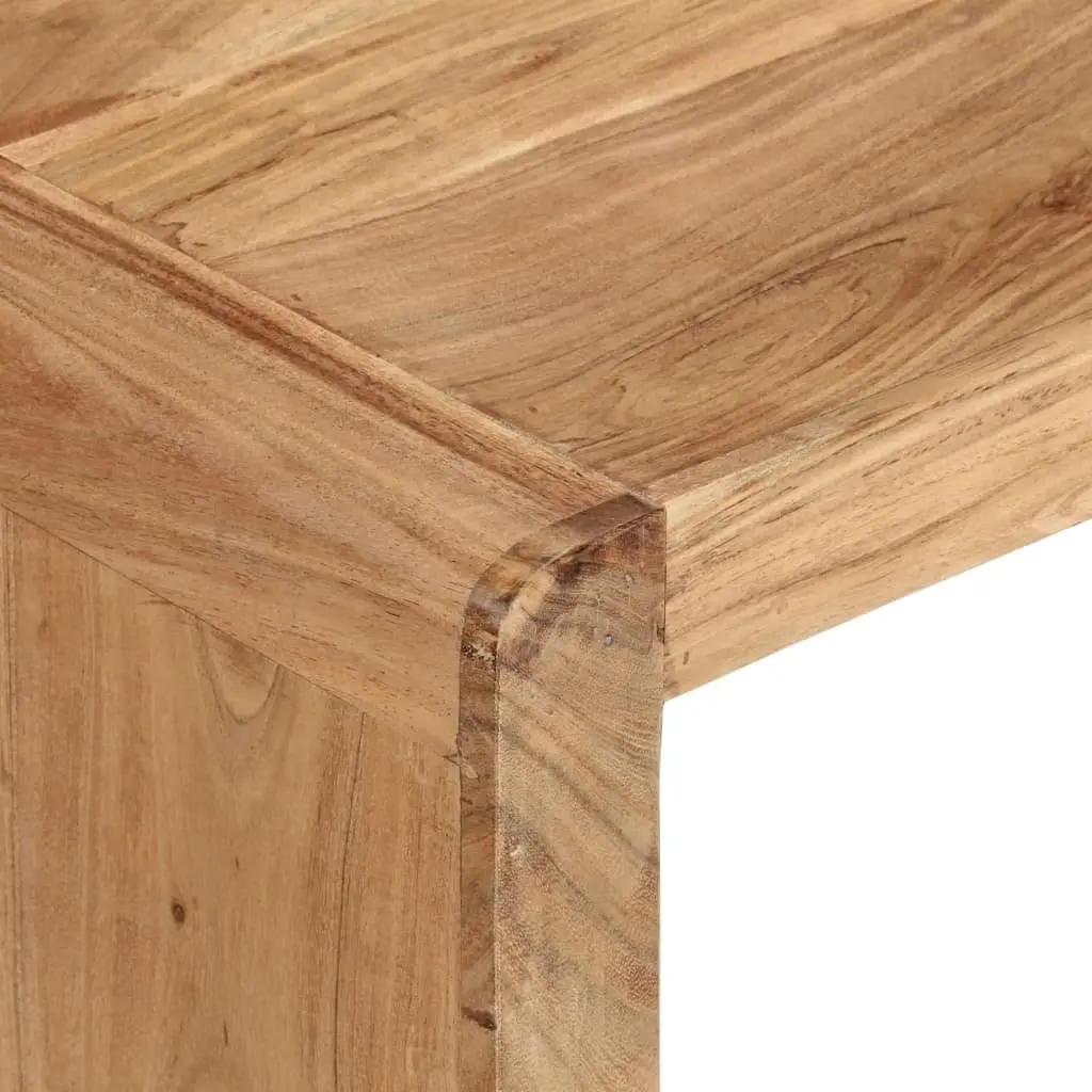 Coffee Table 110x55x35 cm Solid Acacia Wood Brown Farmhouse Living Room Accent