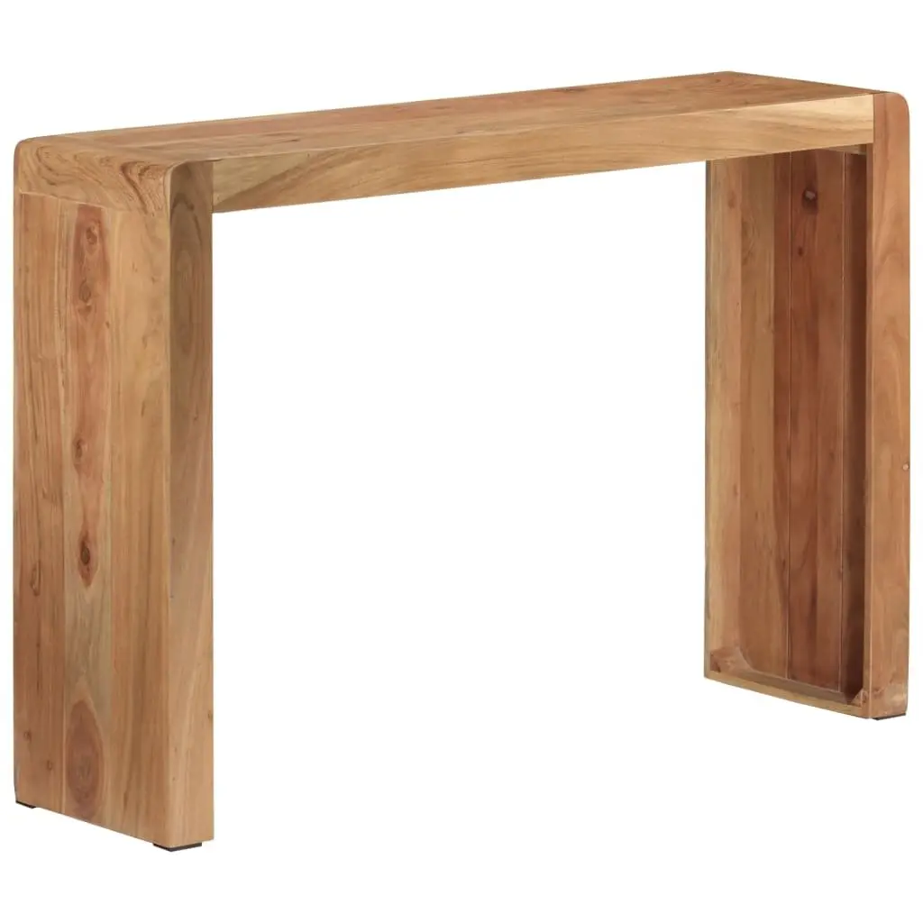 Console Table Solid Acacia Wood 110x30x76 cm Brown Rustic Hallway Accent
