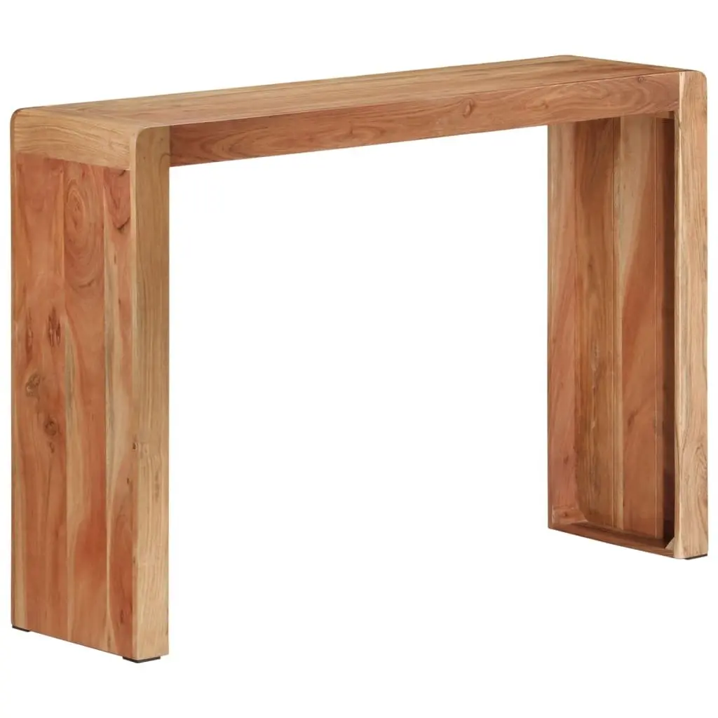 Console Table Solid Acacia Wood 110x30x76 cm Brown Rustic Hallway Accent