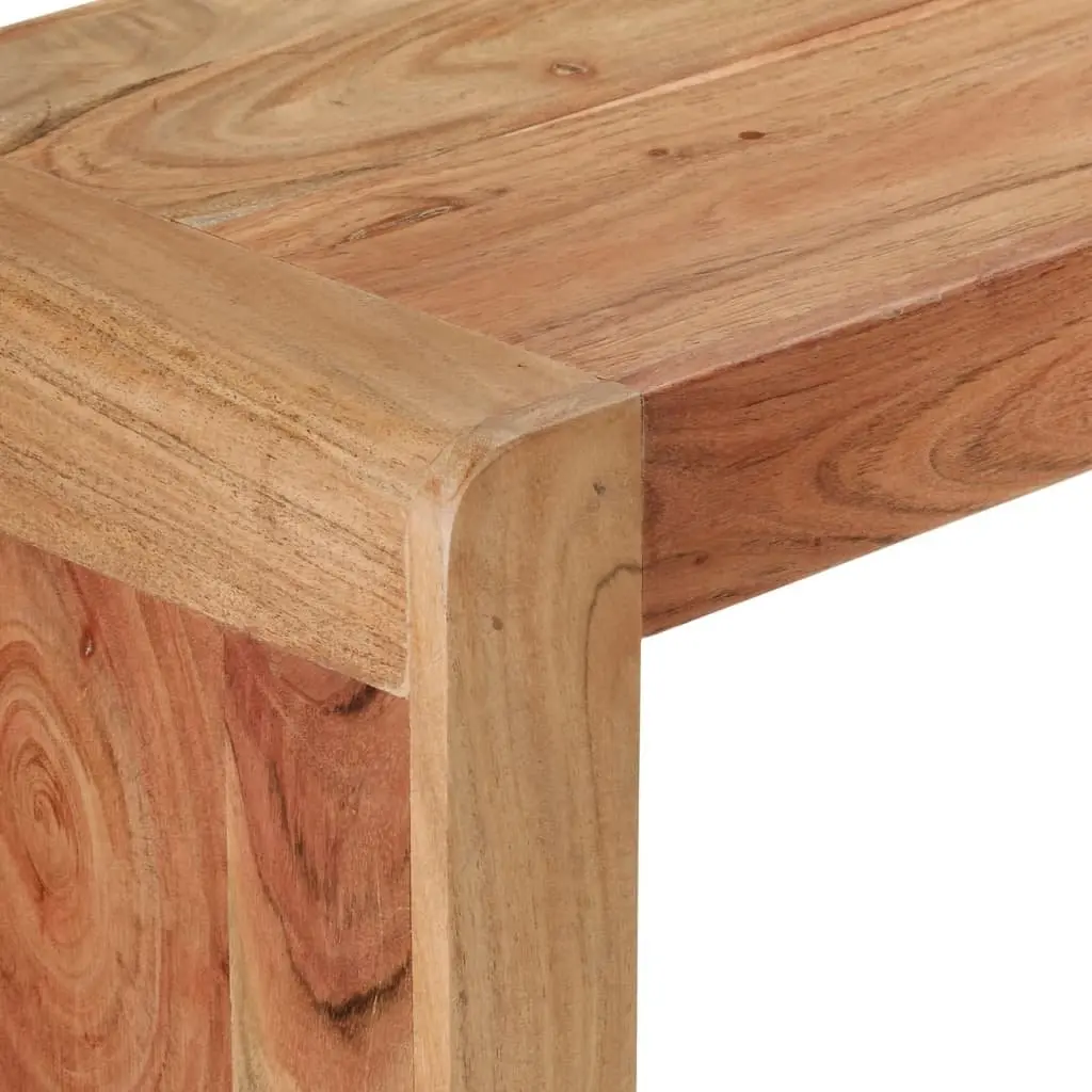 Console Table Solid Acacia Wood 110x30x76 cm Brown Rustic Hallway Accent