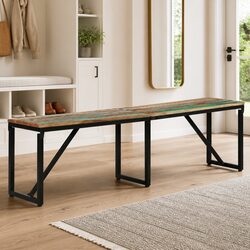 Functional Industrial Bench for Living Spaces