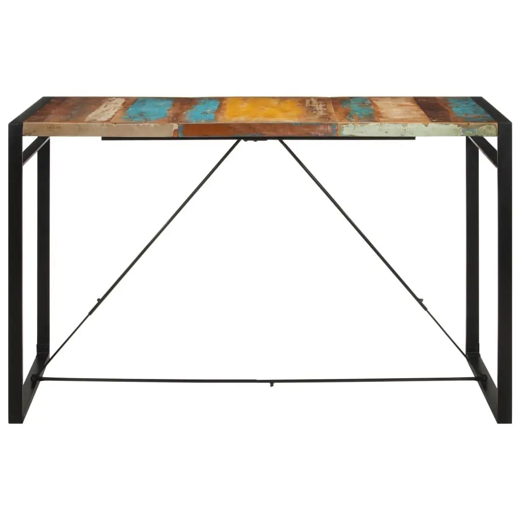 Bar Table Vintage Style Solid Reclaimed Wood 175x90x110 cm Brown Handmade Kitchen Dining