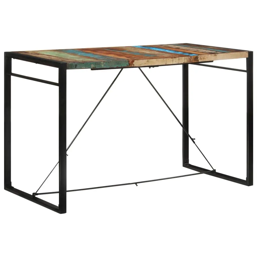 Bar Table Vintage Style Solid Reclaimed Wood 175x90x110 cm Brown Handmade Kitchen Dining