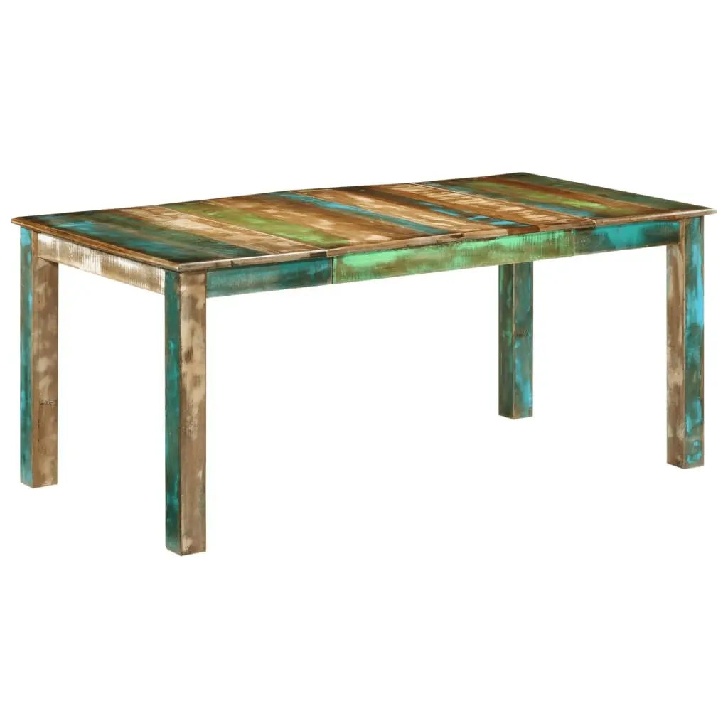 180x90x76 cm Dining Table in Reclaimed Wood