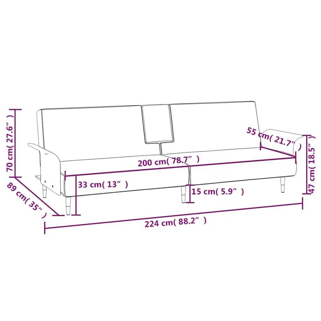Sofa Bed for Small Spaces with Tea Table