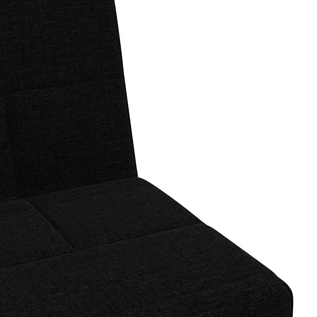 Black Fabric Sofa Bed with Adjustable Backrest Foldable Tea Table USB Charging and Cup Holders