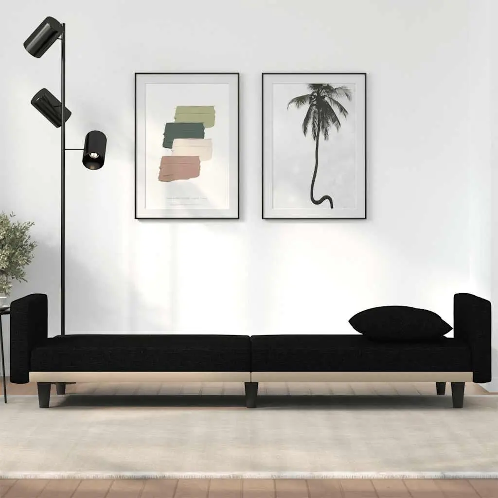 Black Sofa Bed for Guests and Relaxation