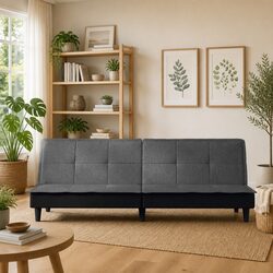Practical Grey Fabric Sofa Bed for Everyday Use