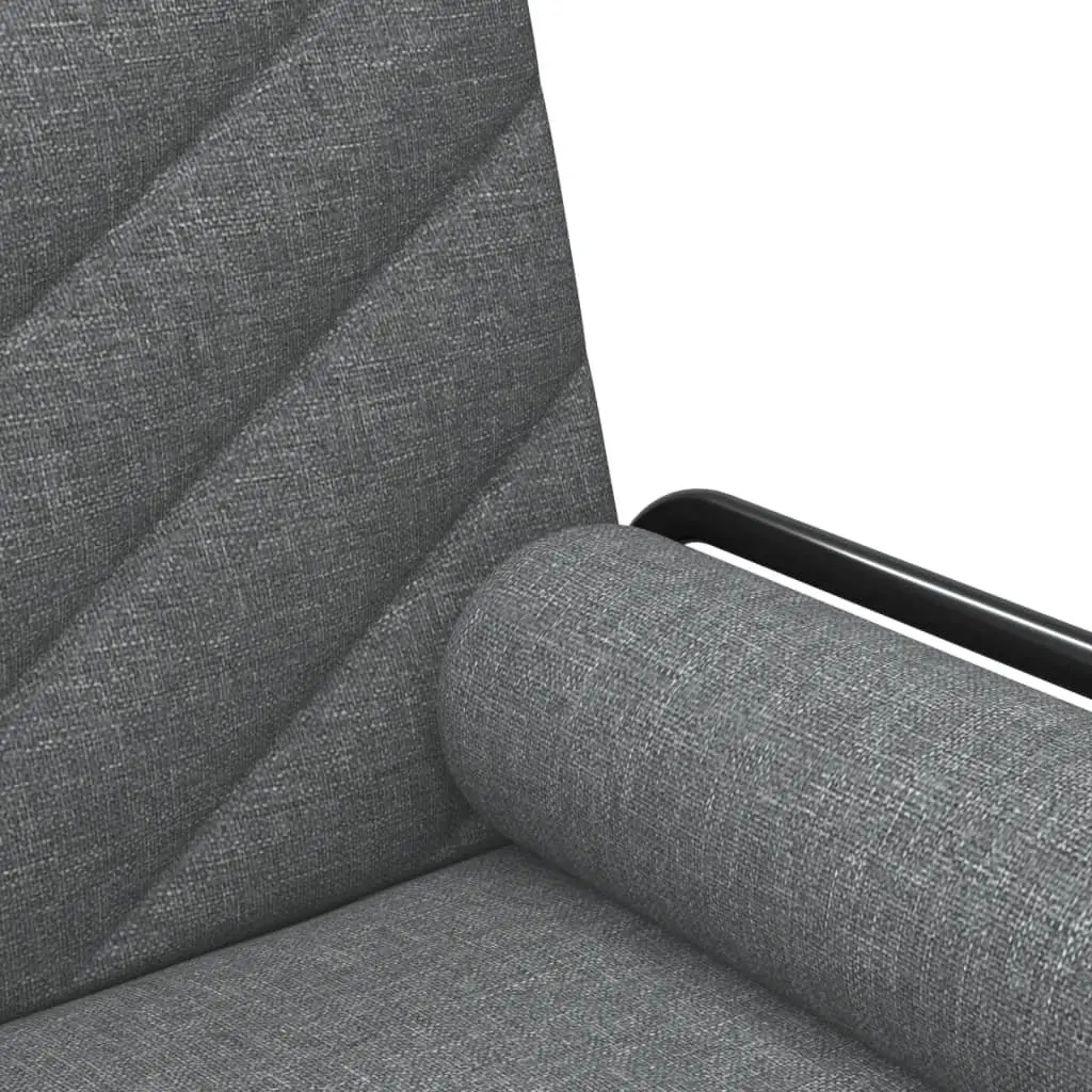 Grey Sofa Bed with Armrests for Home Use