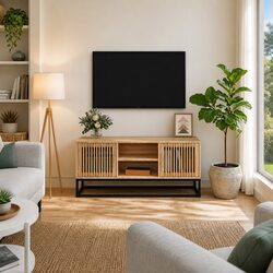 Functional TV Cabinet for Media and Decor Organization
