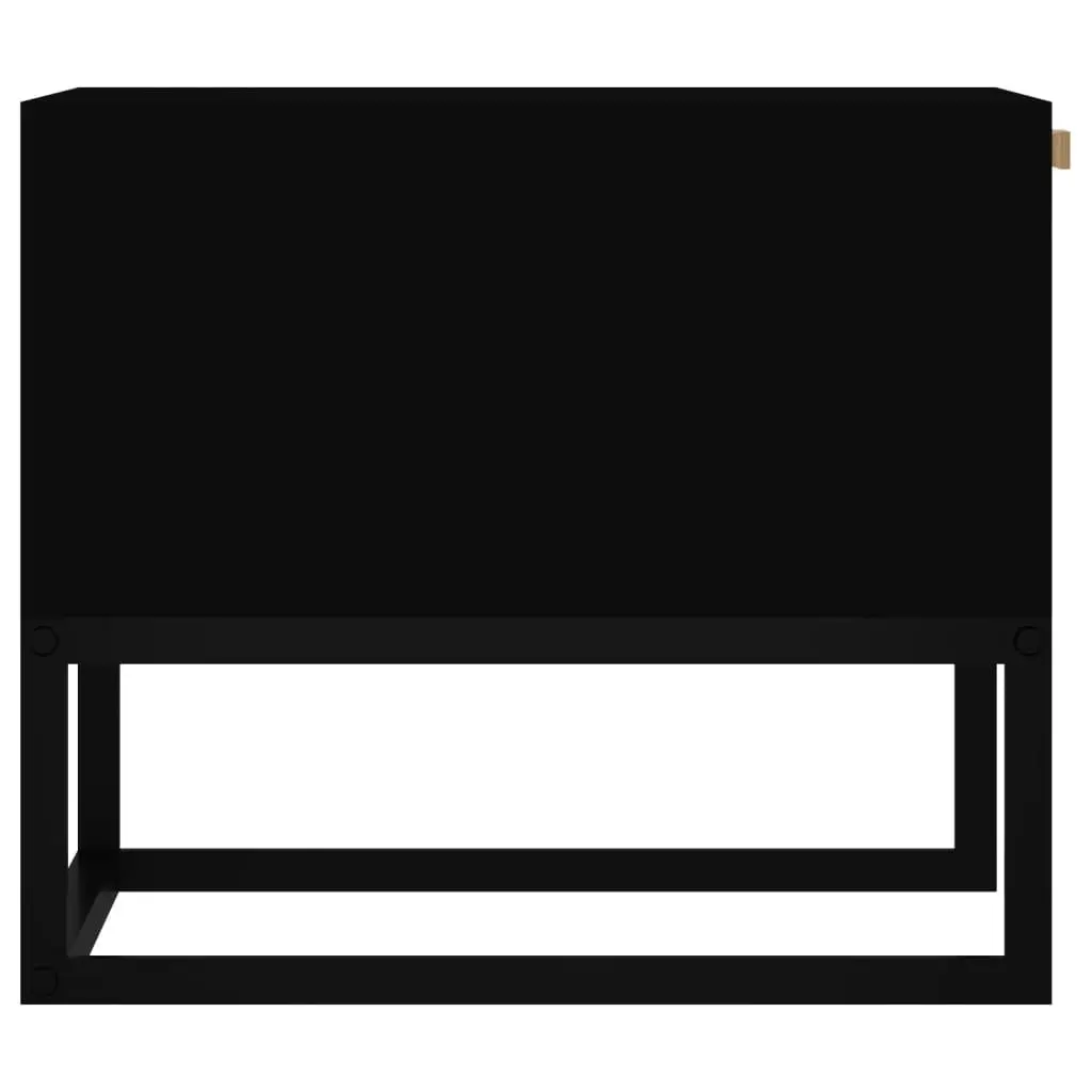 Black Coffee Table with Two Organizing Drawers