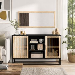 Functional Black Sideboard 105x30x65 cm for Any Room
