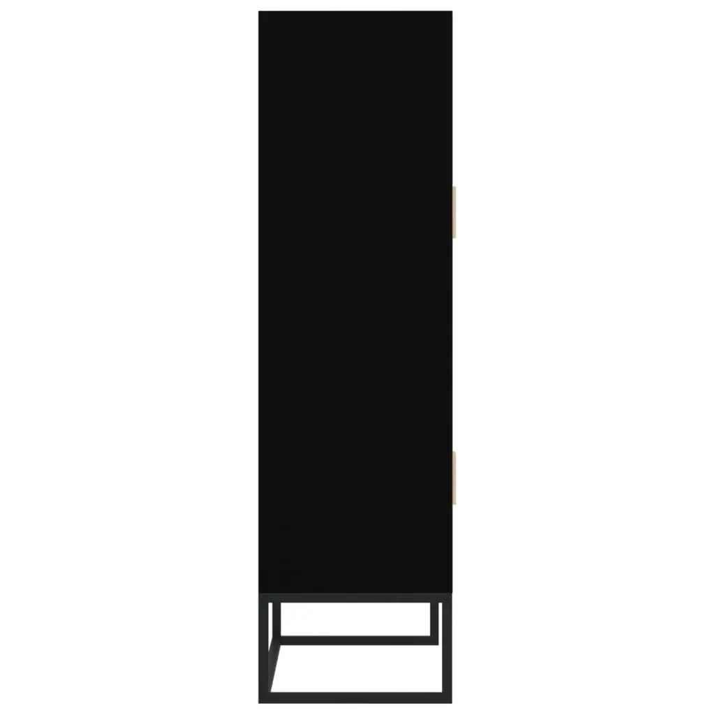 Storage Cabinet Highboard Engineered Wood 70x35x125 cm Black